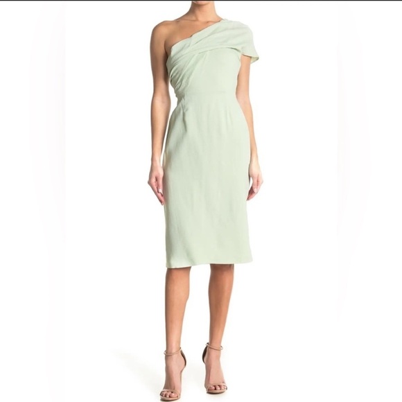 Reiss Riana Midi One Shoulder Dress. NWT Size 4 - Picture 1 of 16